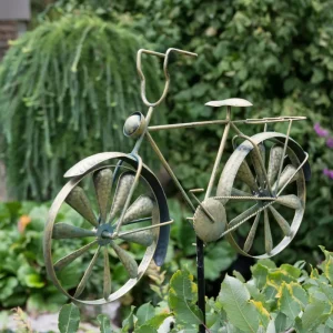 Cykel trädgårdsstick, Metallfärgad