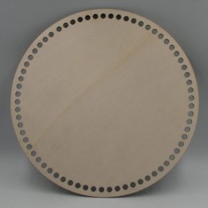 Botten till virkad väska i trä, diameter 20cm, artikel 244-004