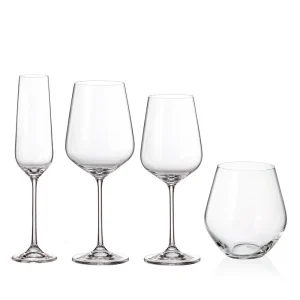 Bohemia Royal Crystal Globo glas-set 16 delar – 4×4